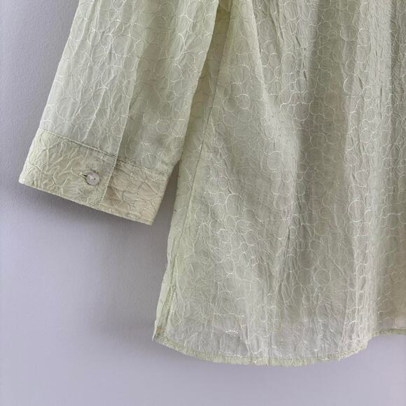 Karen Arnold Semi Sheer Beaded Top Women's Size Large - Picture 5 of 5